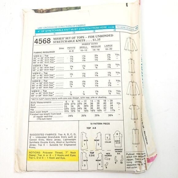 McCall’s 4568, 6459 & Butterick 6184 70’s Patterns - Picture 4 of 13